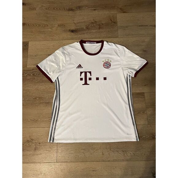 FC Bayern Munchen T Mobile Adidas Climacool Soccer Jersey Shirt Mens XL - Picture 1 of 3